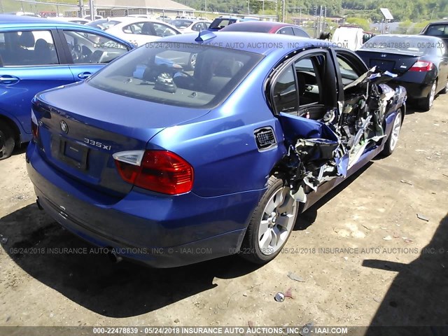 WBAVD53538A253332 - 2008 BMW 335 XI BLUE photo 4