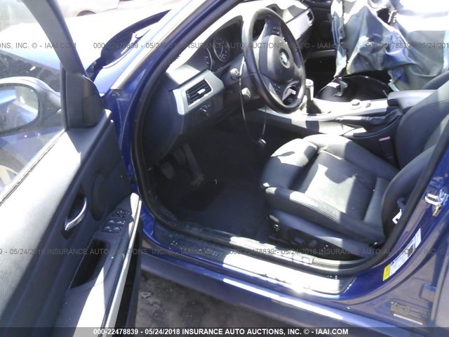 WBAVD53538A253332 - 2008 BMW 335 XI BLUE photo 5