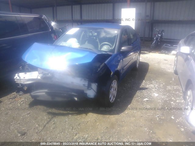 1G8AJ52F83Z121790 - 2003 SATURN ION LEVEL 2 BLUE photo 2