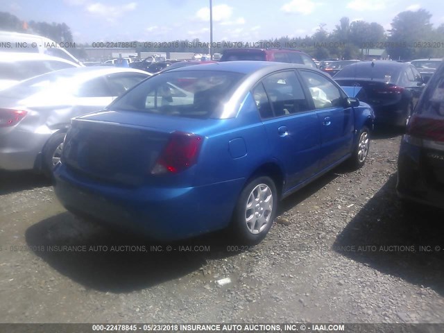 1G8AJ52F83Z121790 - 2003 SATURN ION LEVEL 2 BLUE photo 4