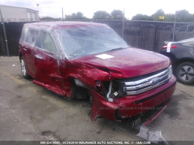 2FMHK6DC8ABB36375 - 2010 FORD FLEX LIMITED RED photo 1