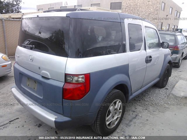 5J6YH28306L023401 - 2006 HONDA ELEMENT LX GRAY photo 4