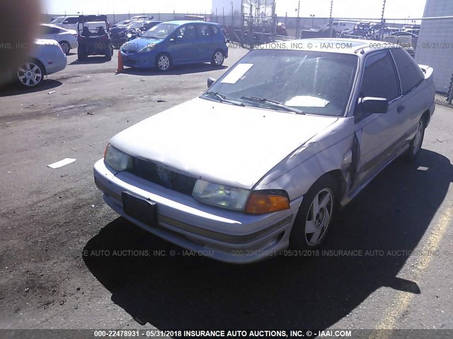 1FAPP1283MW216856 - 1991 FORD ESCORT GT GOLD photo 6