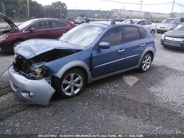 JF1GH6D62AH816788 - 2010 SUBARU IMPREZA OUTBACK SPORT BLUE photo 2