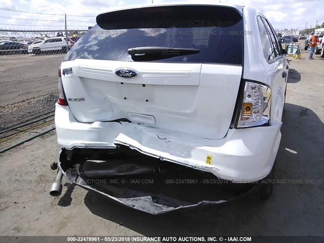 2FMDK3GC5EBB21508 - 2014 FORD EDGE SE WHITE photo 6