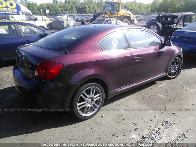 JTKDE177660105266 - 2006 TOYOTA SCION TC 紫色 照片 4