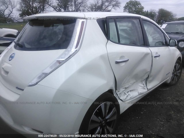 1N4BZ0CP1GC309885 - 2016 NISSAN LEAF SV/SL WHITE photo 6