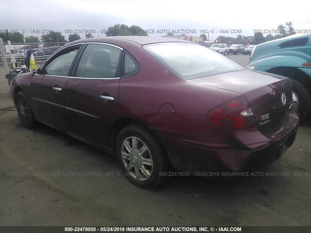 2G4WC532X51328495 - 2005 BUICK LACROSSE CX BURGUNDY photo 3