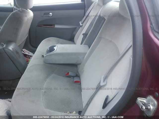 2G4WC532X51328495 - 2005 BUICK LACROSSE CX BURGUNDY photo 8