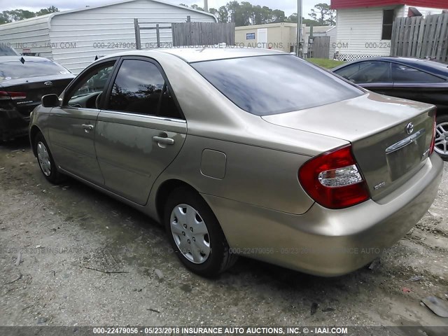 4T1BE32K33U224690 - 2003 TOYOTA CAMRY LE/XLE/SE 米色 照片 3