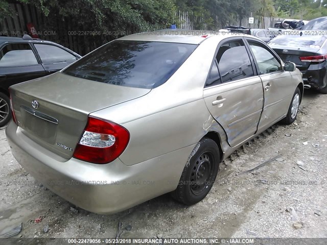 4T1BE32K33U224690 - 2003 TOYOTA CAMRY LE/XLE/SE 米色 照片 4