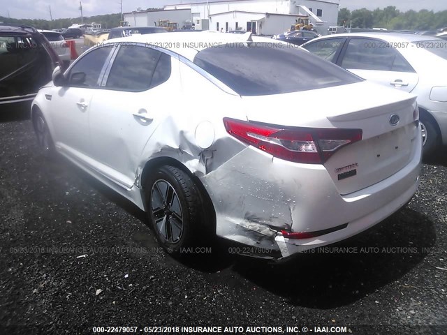 KNAGM4AD5B5003040 - 2011 KIA OPTIMA HYBRID WHITE photo 6