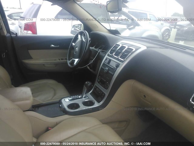 1GKLRMED4AJ180556 - 2010 GMC ACADIA SLT-1 Biały zdjęcie 5