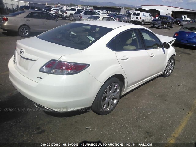 1YVHP82B995M09653 - 2009 MAZDA 6 S WHITE photo 4