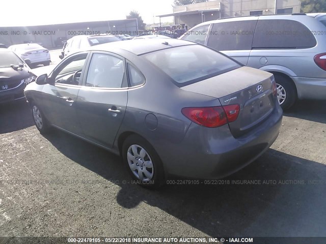 KMHDU46D78U573419 - 2008 HYUNDAI ELANTRA GLS/SE/LIMITED GRAY photo 3