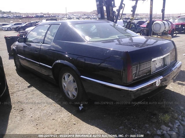 1G6EL12Y9VU611573 - 1997 CADILLAC ELDORADO BLACK photo 3