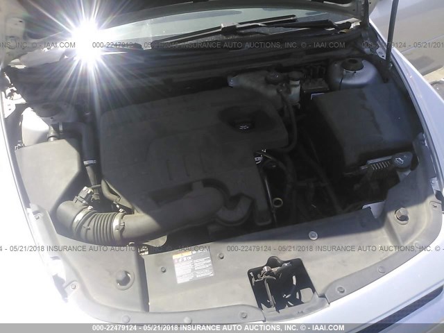 1G1ZC5E03CF326941 - 2012 CHEVROLET MALIBU 1LT 银色 照片 10