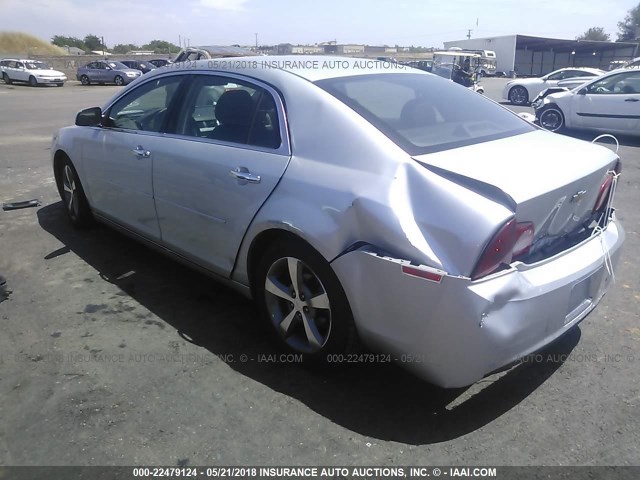1G1ZC5E03CF326941 - 2012 CHEVROLET MALIBU 1LT 银色 照片 3