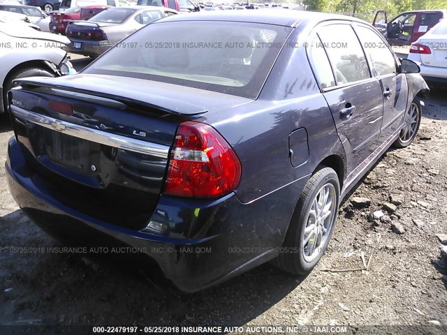 1G1ZS58F67F209315 - 2007 CHEVROLET MALIBU LS ლურჯი ფოტო 4