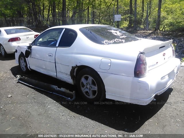 2G1WX15K829225743 - 2002 CHEVROLET MONTE CARLO SS WHITE photo 3