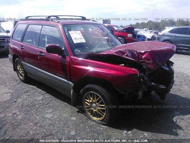 JF1SF6559YH718812 - 2000 SUBARU FORESTER S RED photo 1