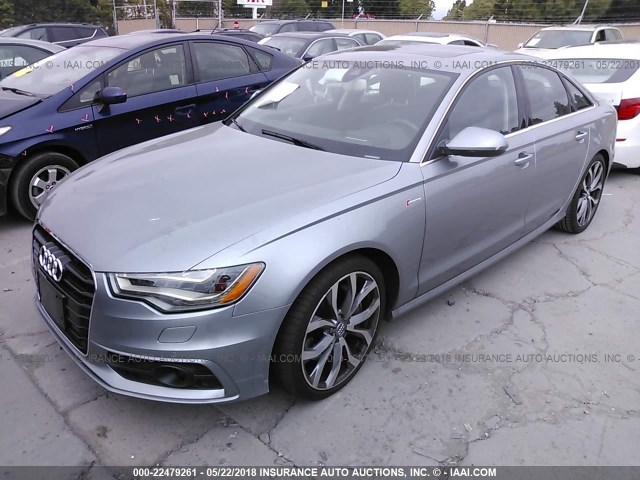 WAUJGAFC1CN070439 - 2012 AUDI A6 PRESTIGE ვერცხლისფერი ფოტო 2