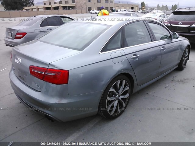WAUJGAFC1CN070439 - 2012 AUDI A6 PRESTIGE ვერცხლისფერი ფოტო 4