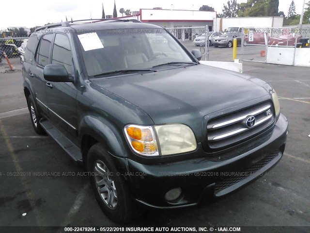5TDZT38A03S174617 - 2003 TOYOTA SEQUOIA LIMITED GREEN photo 1