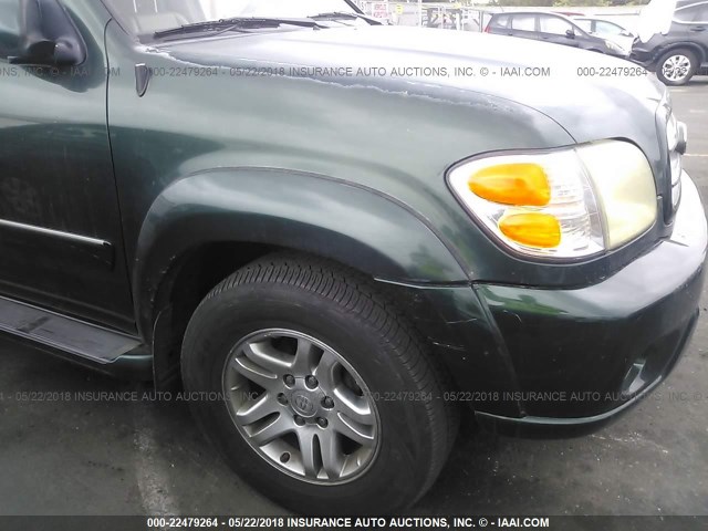 5TDZT38A03S174617 - 2003 TOYOTA SEQUOIA LIMITED GREEN photo 6