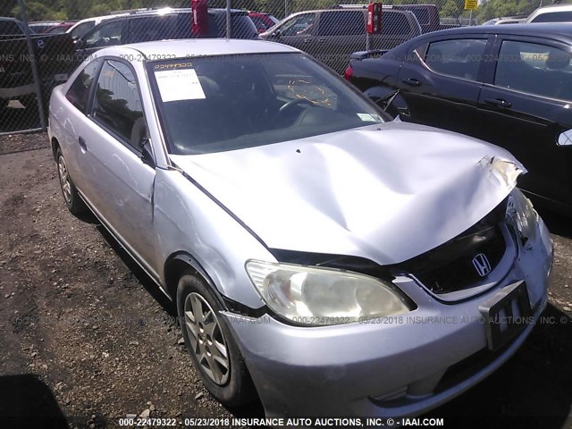 1HGEM21174L057654 - 2004 HONDA CIVIC DX VP SILVER photo 1