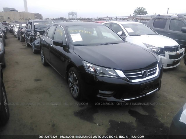 1HGCR2E56FA216698 - 2015 HONDA ACCORD SPORT BLACK photo 1