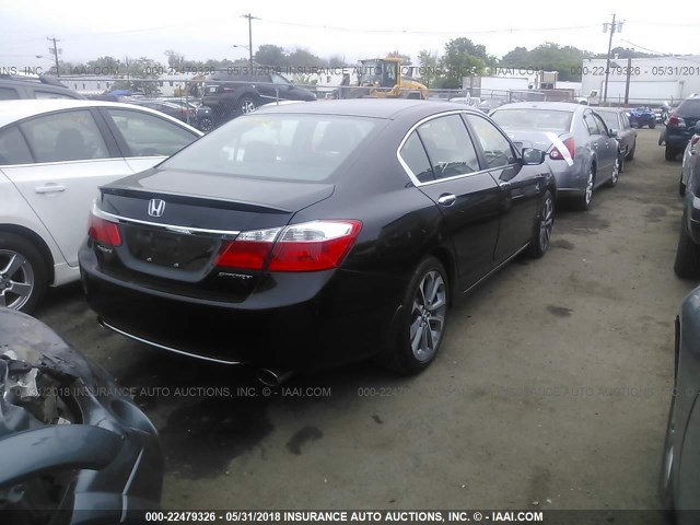 1HGCR2E56FA216698 - 2015 HONDA ACCORD SPORT BLACK photo 4