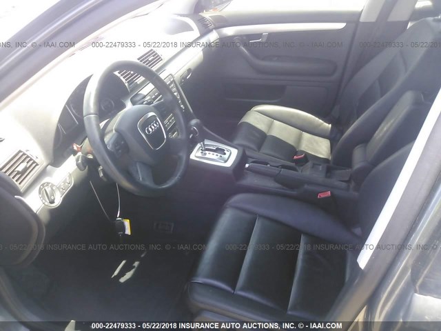 WAUDF78E78A039356 - 2008 AUDI A4 2.0T QUATTRO GRAY photo 5