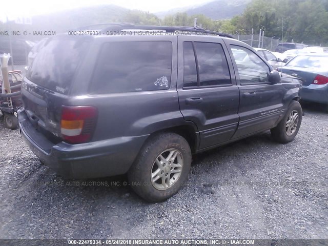 1J4GW48S74C412103 - 2004 JEEP GRAND CHEROKEE LAREDO/COLUMBIA/FREEDOM GRAY photo 4