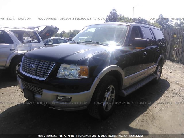 1FMFU18556LA94576 - 2006 FORD EXPEDITION EDDIE BAUER BLACK photo 2