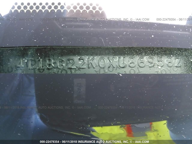 4T1BG22K0XU869582 - 1999 TOYOTA CAMRY CE/LE/XLE 金色 照片 9