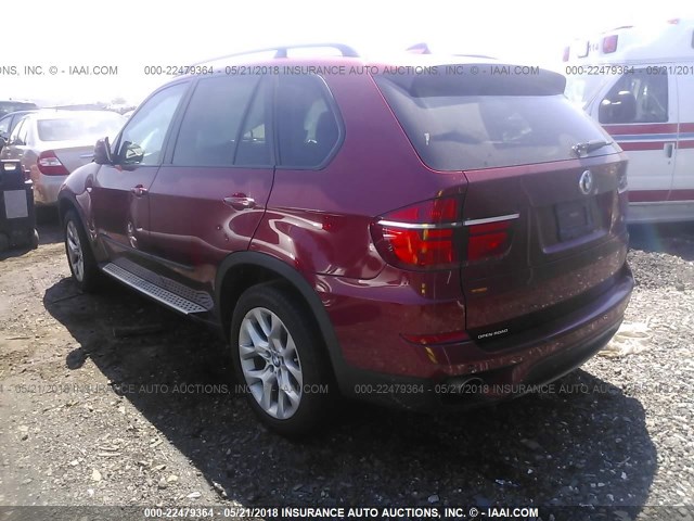 5UXZV4C5XCL754970 - 2012 BMW X5 XDRIVE35I RED photo 3