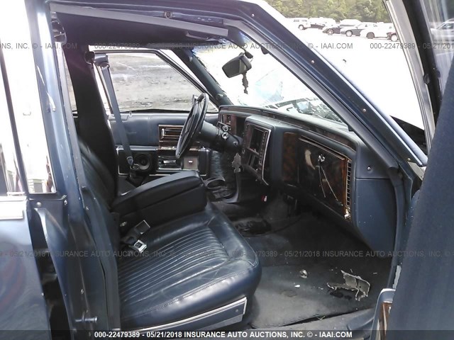 1G6DW54E3NR710471 - 1992 CADILLAC BROUGHAM BLUE photo 5