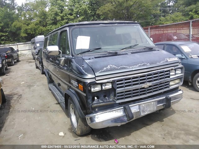 1GBEG25K0RF160451 - 1994 CHEVROLET G20 BLACK photo 1