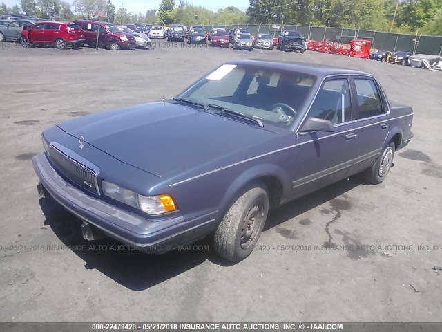 1G4AG55M2R6448416 - 1994 BUICK CENTURY SPECIAL BLUE photo 2