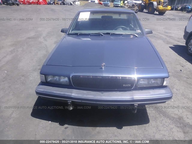 1G4AG55M2R6448416 - 1994 BUICK CENTURY SPECIAL BLUE photo 6