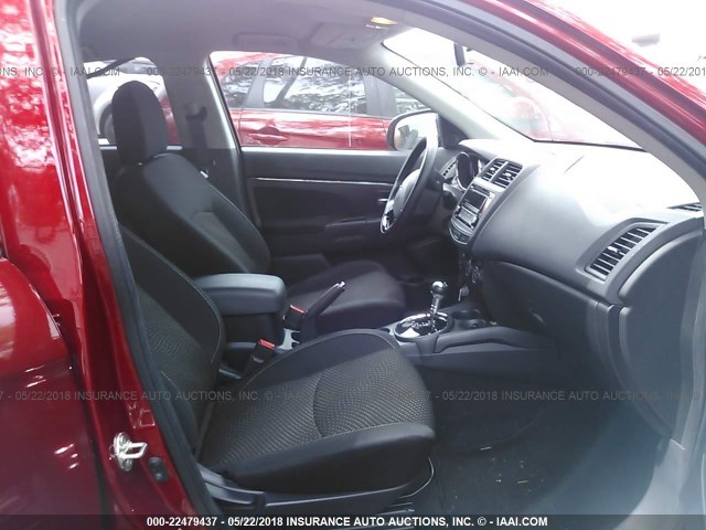 JA4AP3AW4GZ042370 - 2016 MITSUBISHI OUTLANDER SPORT ES/SE RED photo 5