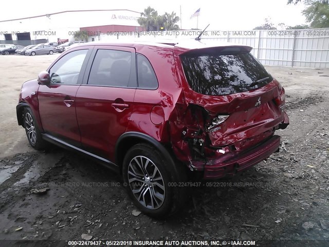 JA4AP3AW4GZ042370 - 2016 MITSUBISHI OUTLANDER SPORT ES/SE RED photo 6