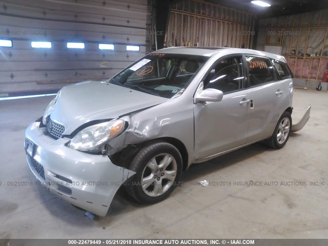 2T1KR32EX3C007041 - 2003 TOYOTA COROLLA MATRIX XR SILVER photo 2