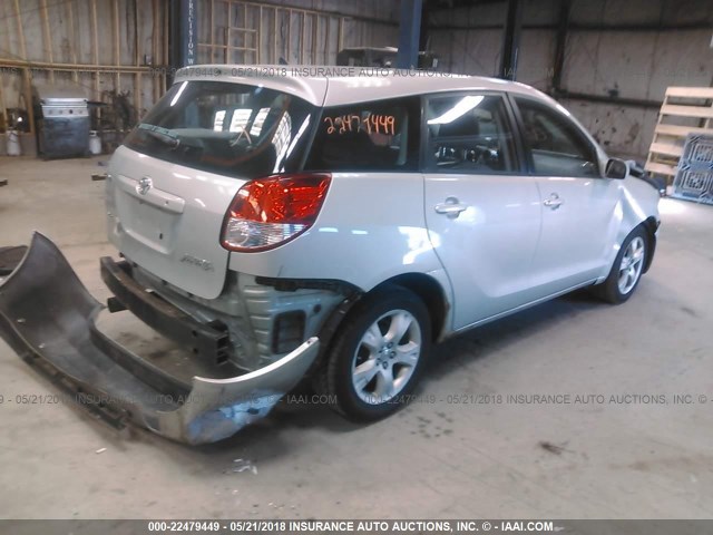 2T1KR32EX3C007041 - 2003 TOYOTA COROLLA MATRIX XR SILVER photo 4