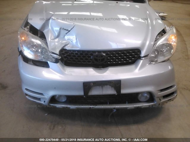 2T1KR32EX3C007041 - 2003 TOYOTA COROLLA MATRIX XR SILVER photo 6