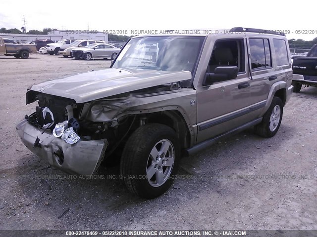 1J8HG48N06C274692 - 2006 JEEP COMMANDER თაფლისფერი ფოტო 2