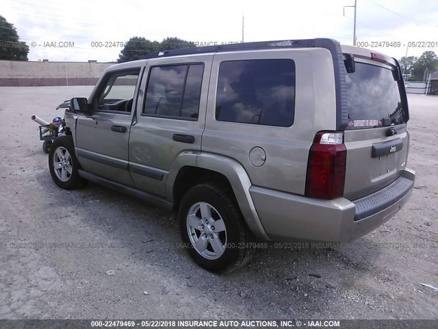 1J8HG48N06C274692 - 2006 JEEP COMMANDER თაფლისფერი ფოტო 3