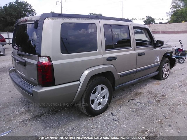 1J8HG48N06C274692 - 2006 JEEP COMMANDER თაფლისფერი ფოტო 4