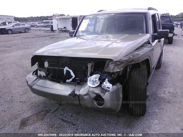 1J8HG48N06C274692 - 2006 JEEP COMMANDER თაფლისფერი ფოტო 6